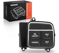 A-Premium Steering Wheel Mounted Cruise Control Switch Buttons Compatible with Dodge Grand Caravan 2012-2020, Charger 2011-2014, Journey & Ram 2500/3500/4500/5500 & Chrysler Town & Country, 300