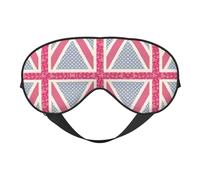 A pretty Union Jack Eye Mask for Ultimate Sleep Comfort - Adjustable, Breathable & Stylish -Perfect for Light Sensitivity, Insomnia