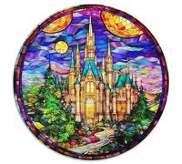 A Princess Illustration with A Fantasy Castle Landscape 1000 Piece Jigsaw Puzzle for Kids And Adults European Architecture Brainteasing Jigsaws Educational Games Great Gift 1000pcs (67.5x67.5cm)