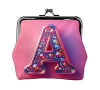A print Cute Buckle Coin Purses Vintage Pouch Kiss lock Change Purse Wallets for Women Fashion, Black, One Size, Vintage