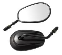 A Pro black metal mirror, rearview mirror for motorcycle or scooter