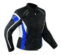 A-pro Jacket Textile Ladies Motorcycle Motorbike All Season CE Armour Blue L