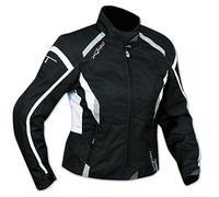 A-pro Jacket Textile Ladies Motorcycle Motorbike All Season CE Armour White S
