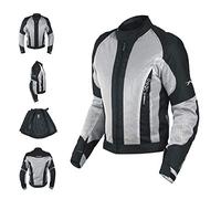 A-pro Ladies Mesh Water liner Summer Jacket women Motorcycle Motorbike Grey M