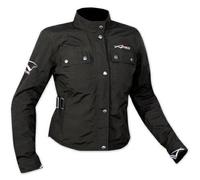 A-pro Ladies Scooter Textile Jacket CE Armour Waterproof Motorbike Motorcycle Black S