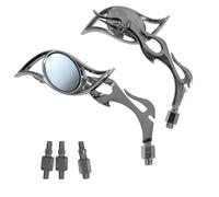 A-Pro Mirrors Rearview Style Custom Motorcycle Chrome Motor Bike Handlebar