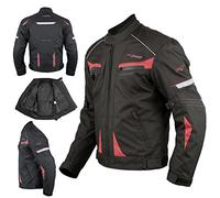 A-pro Motorcycle Motorbike Textile Sport Jacket Armour CE Waterproof Red XL