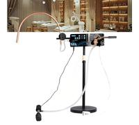 A,Professional Head Spa Waterfall Equipment, with Pump, Controller, Freestanding Water Circulation Frame, Massage Salon Equipment, for Salon & Home Use