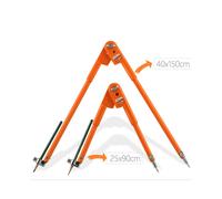 (A) Professional Woodworking Compass Tool for Circles & Outlines, Adjustable Nib, Durable, Ideal for Students & Carpenters