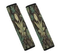 A Puff in Time Weed Marijuana Car Seat Belt Cover Soft Comfortable Shoulder Seatbelt Pads Cover Seat Belt Pad for Suitable for Car Interior Accessorie
