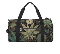 A Puff in Time Weed Marijuana Gym Bag for Men Women Water Resistant Duffle Bag Travel Lightweight Bag for Travel Sports, white, One Size