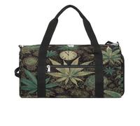 A Puff in Time Weed Marijuana Gym Bag for Women Men Shoe Compartment Waterproof Travel Bags Sports Duffle Bag for Sports Gyms Yoga