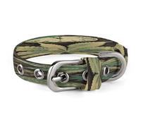 A Puff in Time Weed Marijuana Pet Collar, Adjustable Dog Collars with Buckle Stainless Steel D-Ring, Comfortable Collar for Small Medium Dogs and Cats