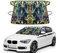 A Puff In Time Weed Marijuana Print Car Windshield Snow Cover, Windshield Cover For Ice And Snow Automotive Accessories