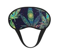 A Puff in Time Weed Marijuana Print Sleep Mask, Eye Sleeping Mask for Women and Men for Total Darkness, Reduces Puffy Eye Mask