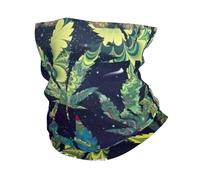 A Puff In Time Weed Marijuana Print Winter Neck Gaiter Warmer, Soft Face Mask Scarf For Cold Weather Skiing Cycling Outdoor Sports