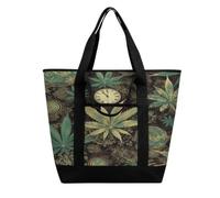 A Puff in Time Weed Marijuana Shopping Bag Tote Bag Reusable Grocery Bags