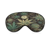 A Puff in Time Weed Marijuana Sleep Mask Eye Mask Travel Eye Cover