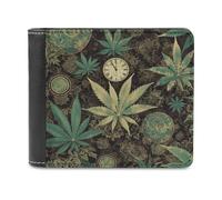 A Puff in Time Weed Marijuana Slim Wallets for Men Bifold Wallet