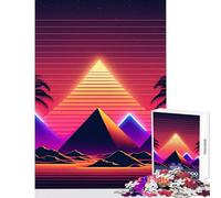 A Pyramid in The Neon Sand 1000 Piece Jigsaws Gifts for Women Men Stress Reliever Home Decoration Toys for And from 14 Years And over (50x75cm)