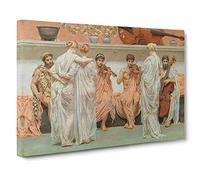 A Quartet By Lawrence Alma Tadema Canvas Print | Gallery Wrapped 30mm Frame Wall Art | 30x20 inches | Ready to Hang | Classic Picture | Living Room Bedroom Lounge Office