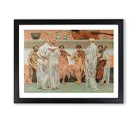 A Quartet By Lawrence Alma Tadema Classic Painting Framed Print | A2 Black Framed Wall Art | Ready to Hang | Classic Historical Picture | Living Room Bedroom Lounge Office