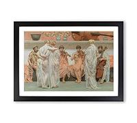 A Quartet by Lawrence Alma-Tadema Framed Print | A2 Black Framed Wall Art | Ready to Hang | Modern Nature Picture | Living Room Bedroom Lounge Office