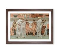 A Quartet by Lawrence Alma-Tadema Framed Print | A2 Walnut Framed Wall Art | Ready to Hang | Modern Nature Picture | Living Room Bedroom Lounge Office