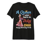A Queen was Born in July 1966 Happy Birthday to Me You Mommy Premium T-Shirt