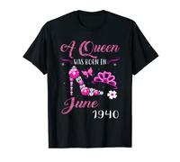 A Queen Was Born in June 1940 81st Birthday Gift T-Shirt