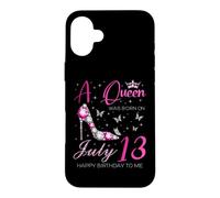 A Queen Was Born on July 13, 13th July Birthday Party Queen Case for iPhone 16 Plus