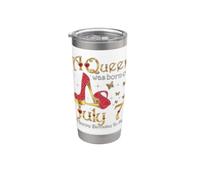 A Queen was Born on July 7, 7th July Birthday Stainless Steel Insulated Tumbler