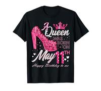 A Queen was Born on May 11, May Birthday High Heels T-Shirt
