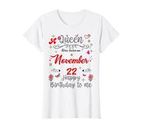 A Queen was Born on November 22 November 22nd Birthday T-Shirt