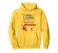 A Queen Was Born on November 5 November 5th Birthday Pullover Hoodie