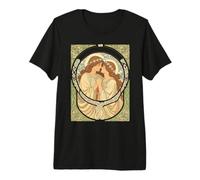 A Quiet Intimate Moment Art Nouveau Design Premium T-Shirt