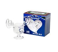 A&R Collectibles Acrylic Moose Mug - 8 oz, Gift Boxed, Shatter-Resistant, Lightweight, Crystal Clear