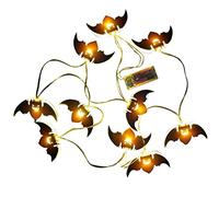 A/R Halloween LED Light Decoration | 2m LED String Lights Halloween Witch Pumpkin Bat Decoration,Battery Operated Halloween Light up Decor Party Supplies for Indoor Outdoor