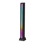 A/R Smart Sound Control Light Bars - Wireless Voice-Activated Pickup Light | Creative Colorful LED Ambient Light with 18 Modes Music Sync 32-Bit Audio Spectrum Light for Car, Gaming