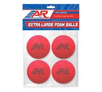 A&R Sports Pro Series Extra Large Foam Balls (4 Pack), Red/Blue