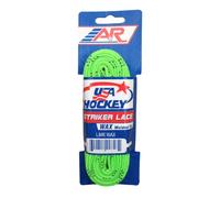 A&R Striker Ice Hockey Waxed Skate Laces, Pro Style Heavy Duty Lace-Lime-108 Inches