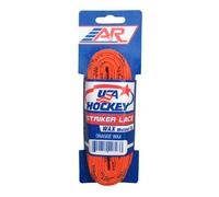 A&R Striker Ice Hockey Waxed Skate Laces Pro Style Heavy Duty Lace Orange 108"