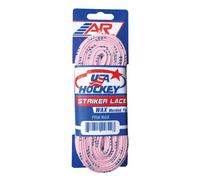 A&R Striker Ice Hockey Waxed Skate Laces Pro Style Heavy Duty Lace Pink 108"