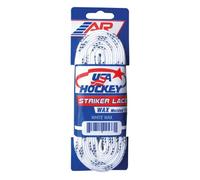 A&R Striker Ice Hockey Waxed Skate Laces Pro Style Heavy Duty Lace White 96"
