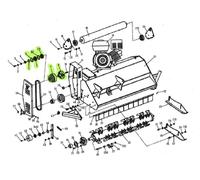 A.R.T. Spare P Flail Mower SLH120 - Clutch Complete - Exploded Views No.5 / 6 / 7 / 8 / 9