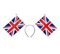 A/R Union Jack Headband | British Flag Bow Headband | British Union Jack Headband, Red White and Blue Hair Accessories