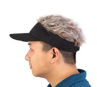 a-r with Sun Visor - Novelty Hair Sun Visor Caps with Spiked Hair for Men and Women, Suitable for Running, Hiking, Cycling, Golf, Gifts for Your Loved Ones A2/b4