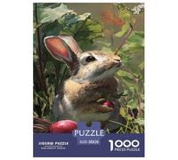 A Rabbit Jigsaw Puzzles for Adults Animal Puzzle Game 1000 Jigsaws Brain Challenge for Adults Gifts 38x26cm/1000pcs