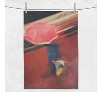 A Rainy Day Poem Cotton Tea Towel - White