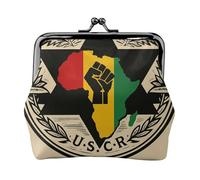 A raised fist Print Fashion forward Women Coin Purse Cute Mini Zipper Wallet with Kiss Lock Waterproof